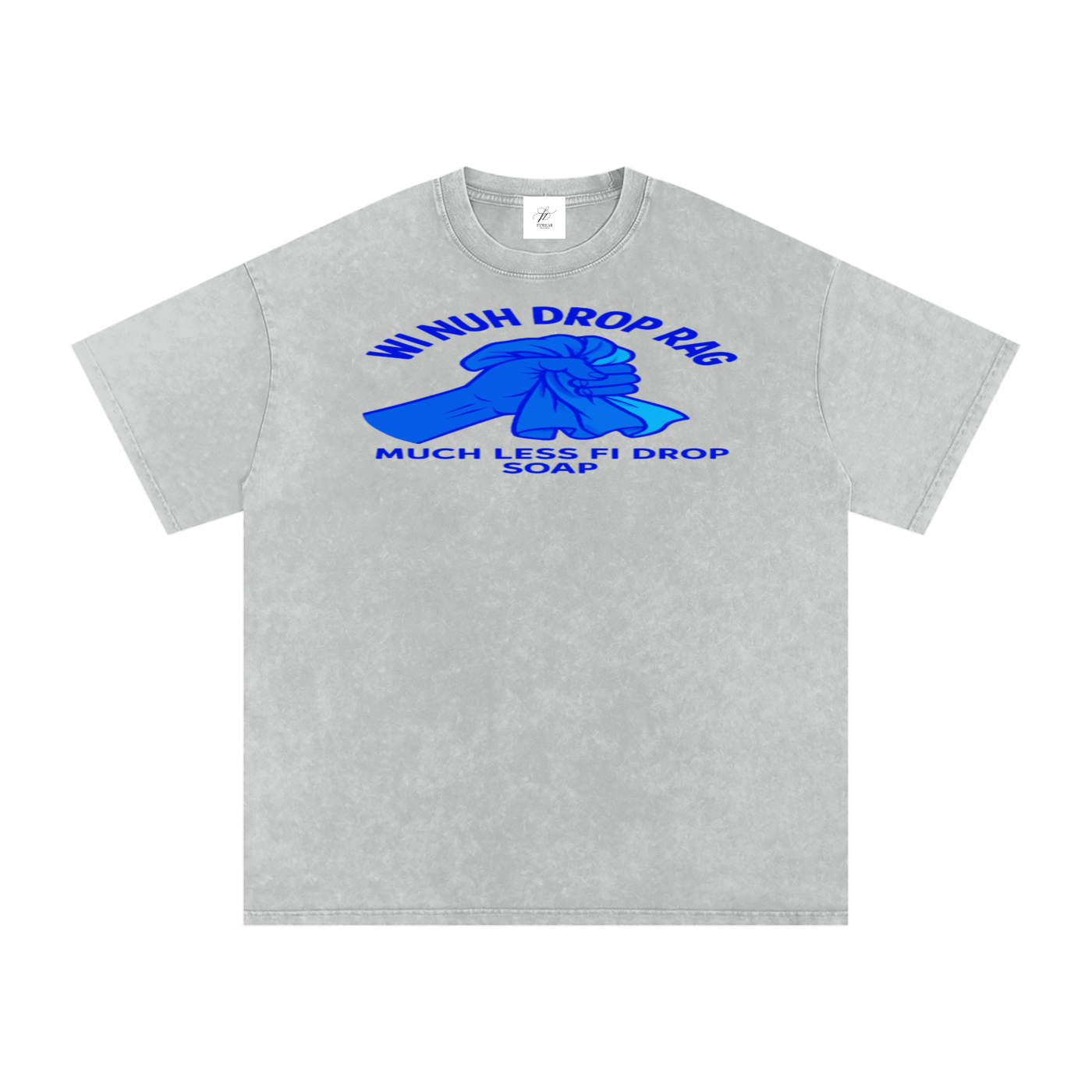 FZ Unisex Acid Wash Rag Oversize Tee