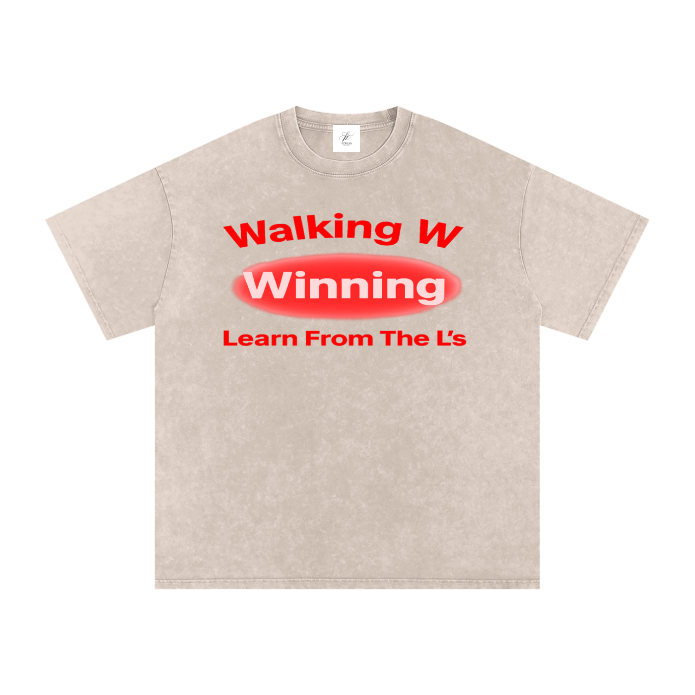 FZ Unisex Acid Wash Winning Oversize Tee