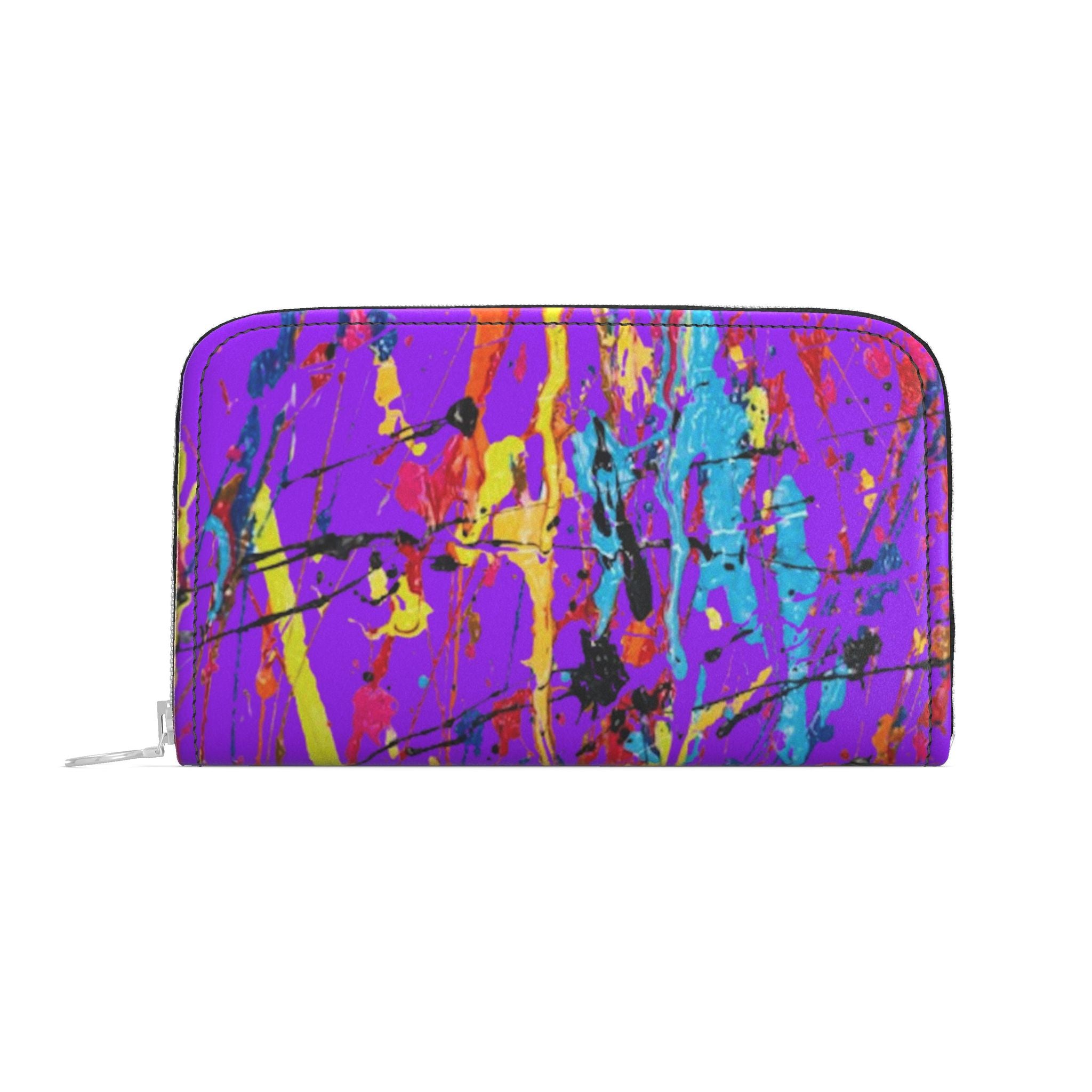 FZ Painted LP Leather Zip Wallet