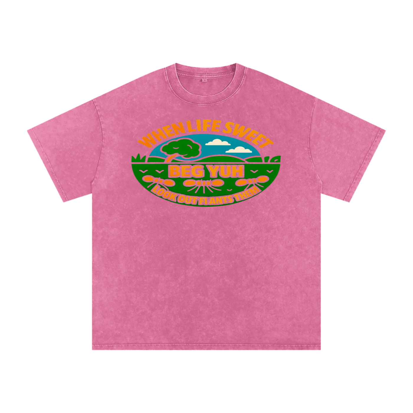 FZ Unisex Acid Wash Oversize Tee