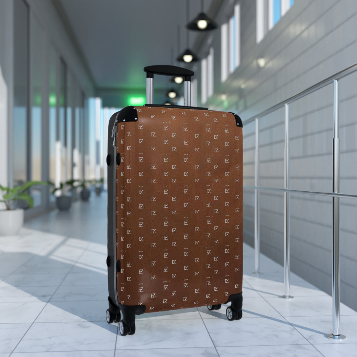 FZ Monogram Brown Travel Suitcase