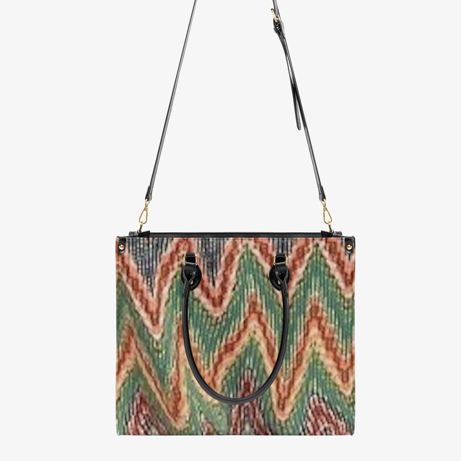 FZ Concise Type Women's African Print Tote Bag JetPrint