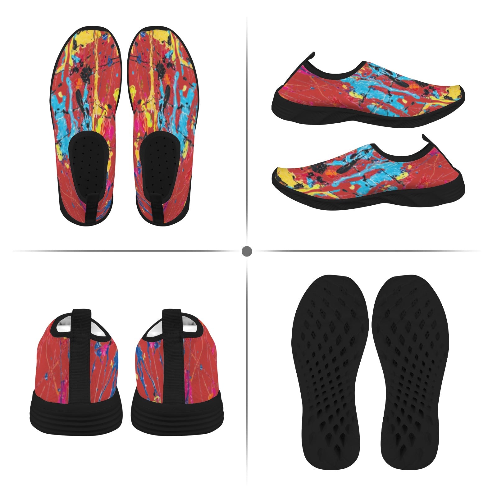 FZ Women's Painted Slip-On Shoes