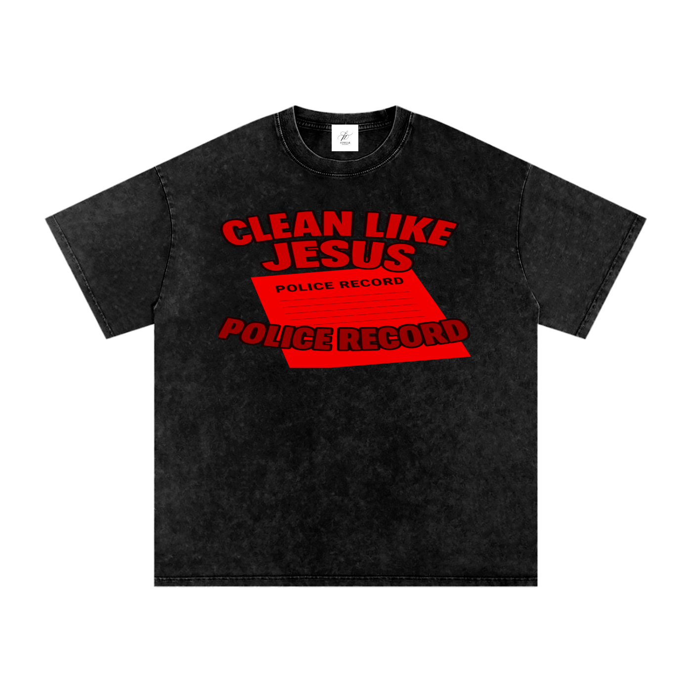FZ Unisex Acid Wash Oversize Tee