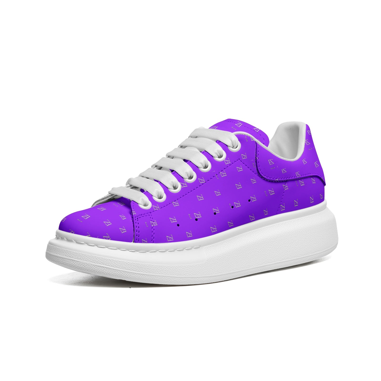 FZ Unisex LP Non Slip Lace Up Faux Leather Sneakers