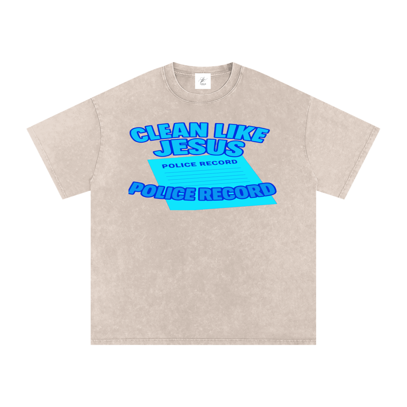 FZ Unisex Acid Wash Oversize Tee