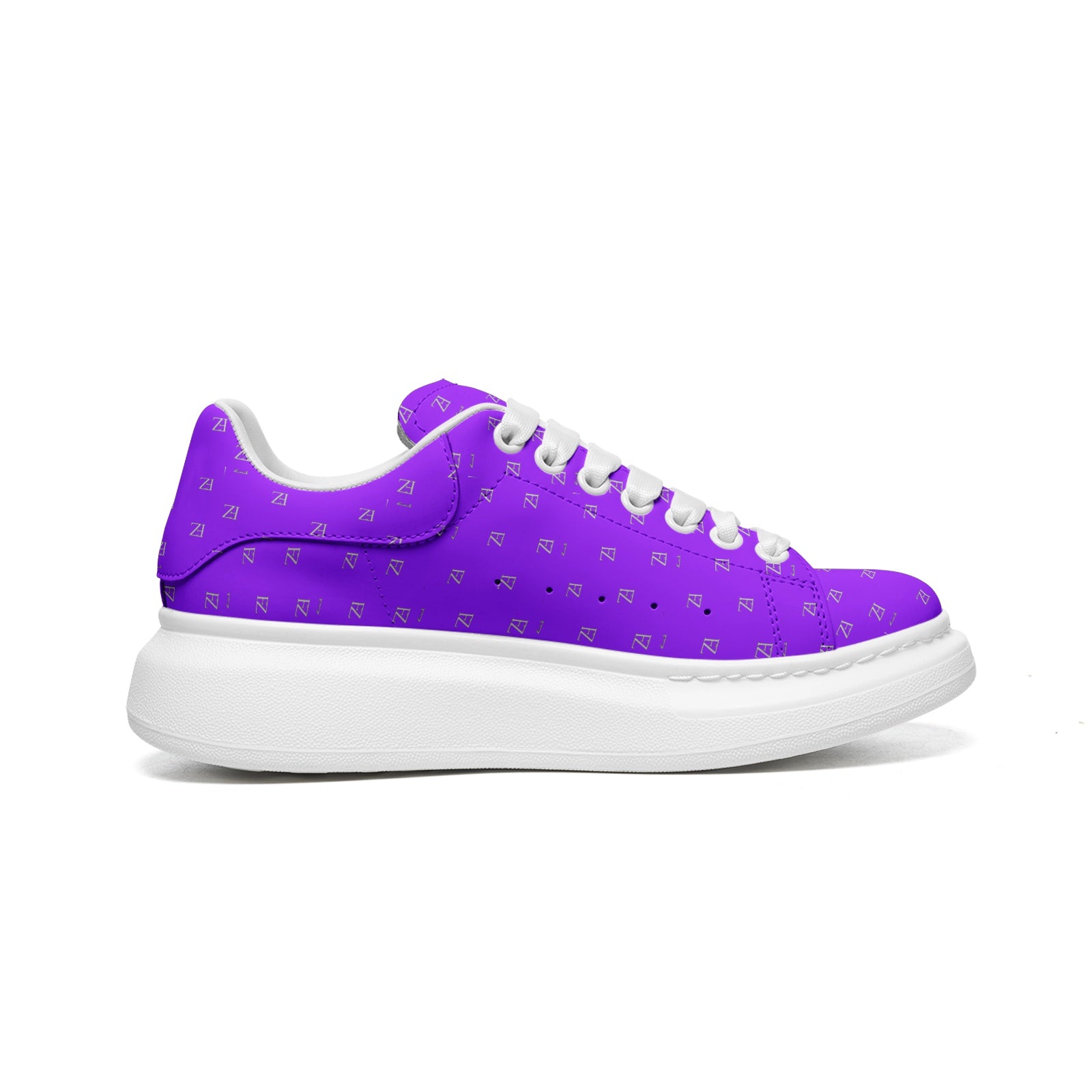 FZ Unisex LP Non Slip Lace Up Faux Leather Sneakers
