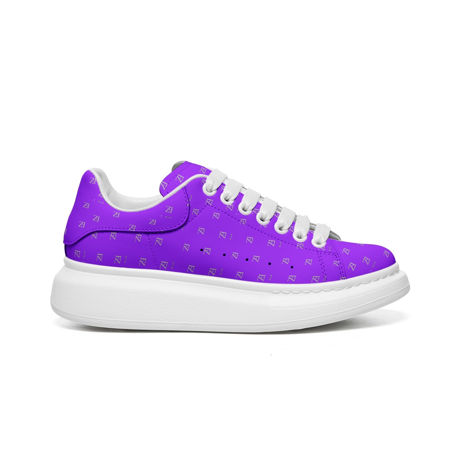 FZ Unisex LP Non Slip Lace Up Faux Leather Sneakers