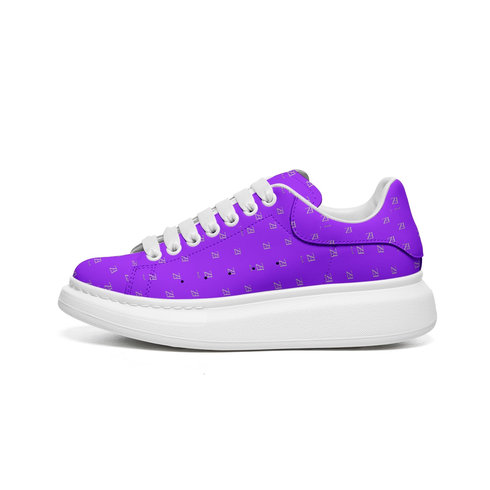 FZ Unisex LP Non Slip Lace Up Faux Leather Sneakers