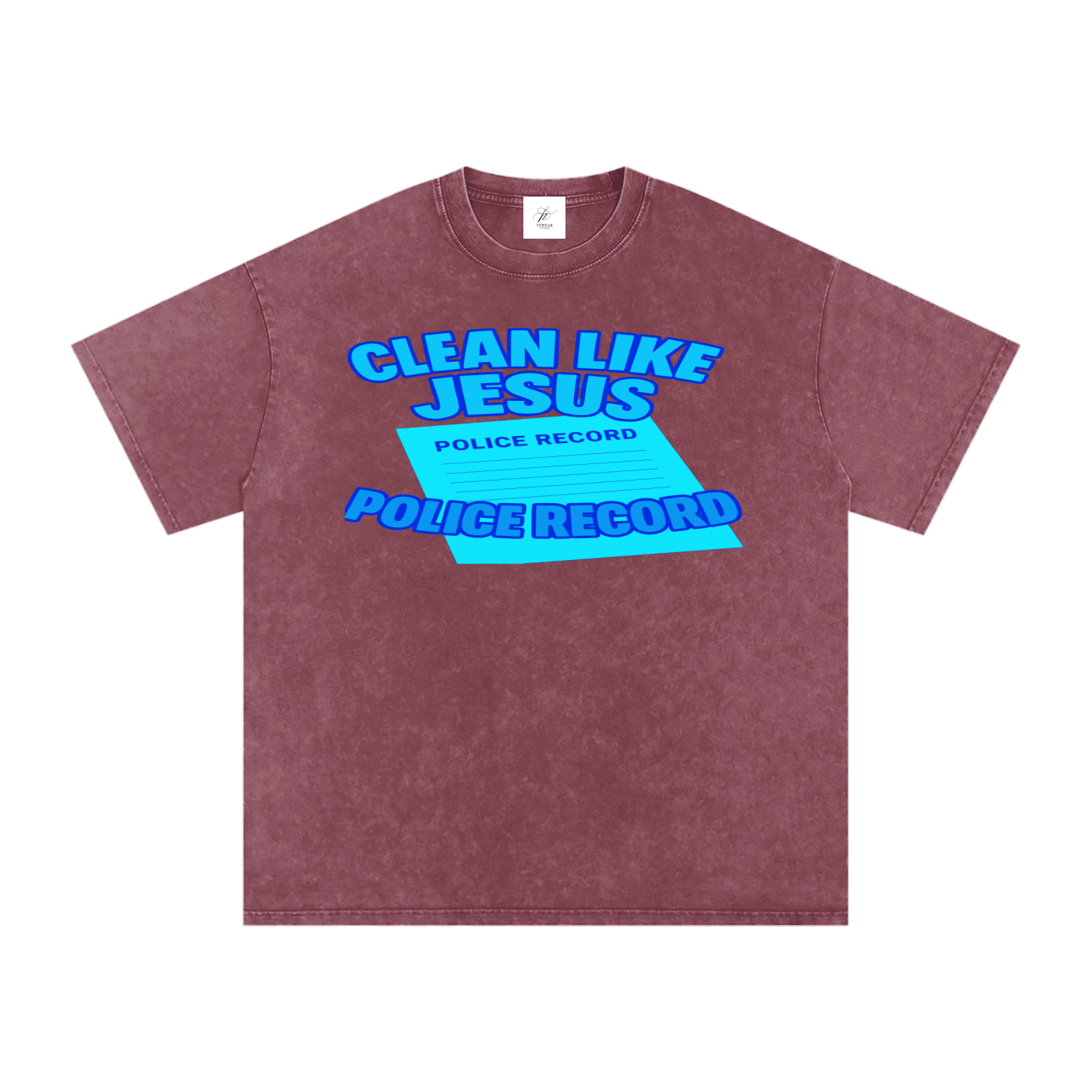 FZ Unisex Acid Wash Oversize Tee