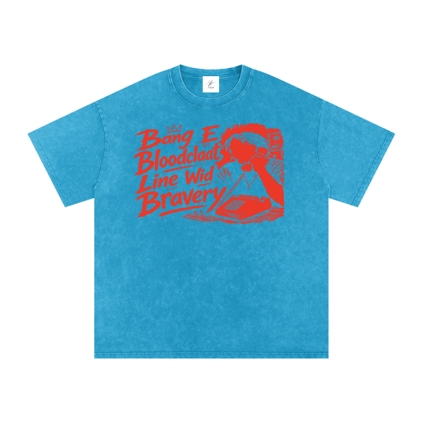 FZ Unisex Snow Washed Oversized Banga Cotton Tee