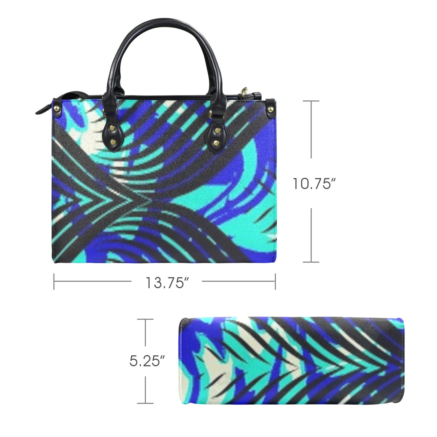 FZ Women's African Print Handbag Custom Women's Handbag-Medium interestprint