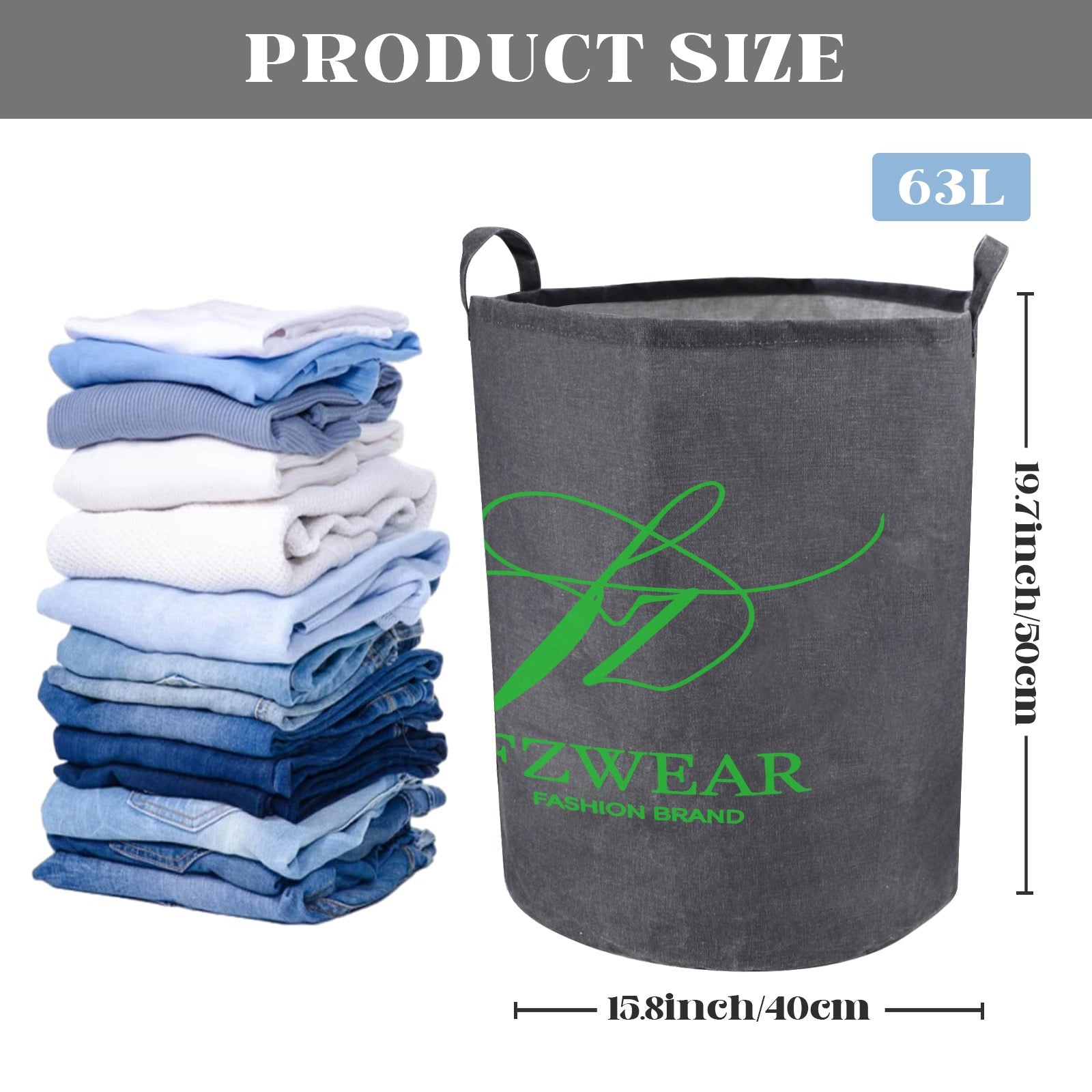 FZ Foldable Round Laundry Basket