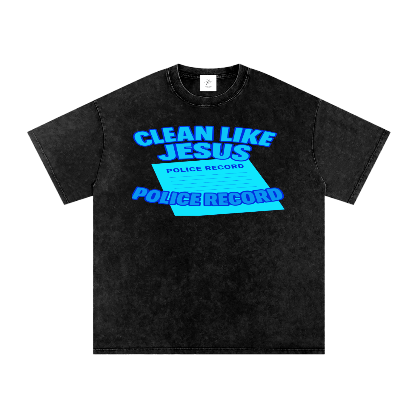 FZ Unisex Acid Wash Oversize Tee