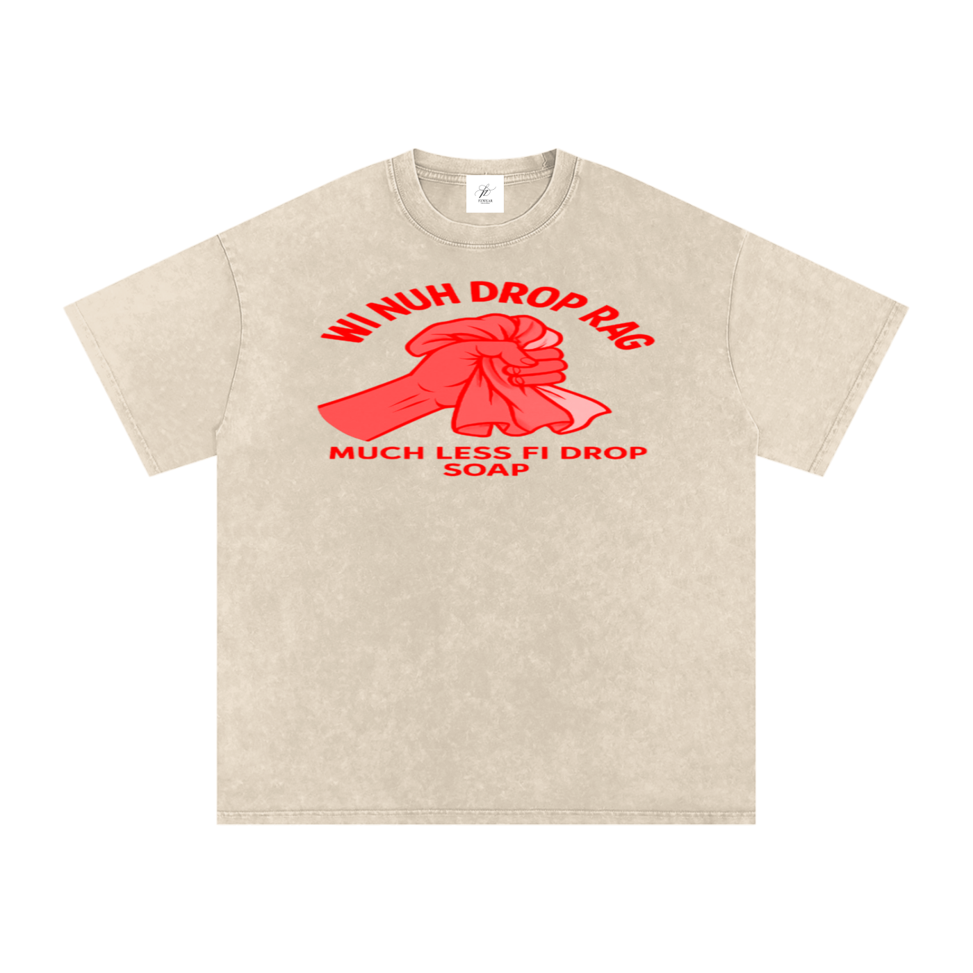FZ Unisex Acid Wash Rag Oversize Tee
