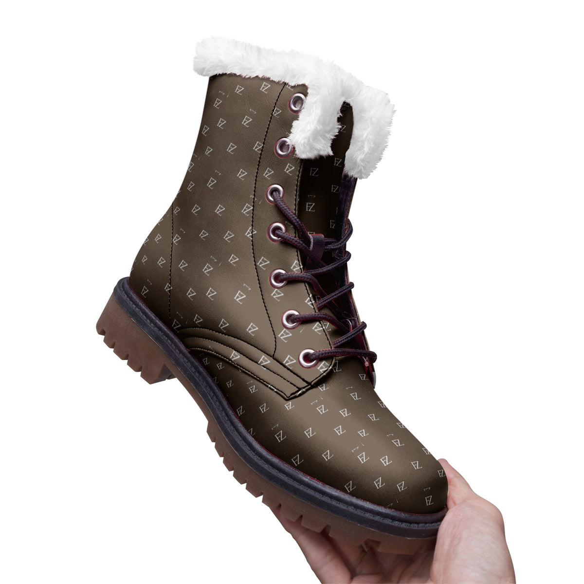 FZ Unisex Lace Up Winter Comfort Chukka Boots