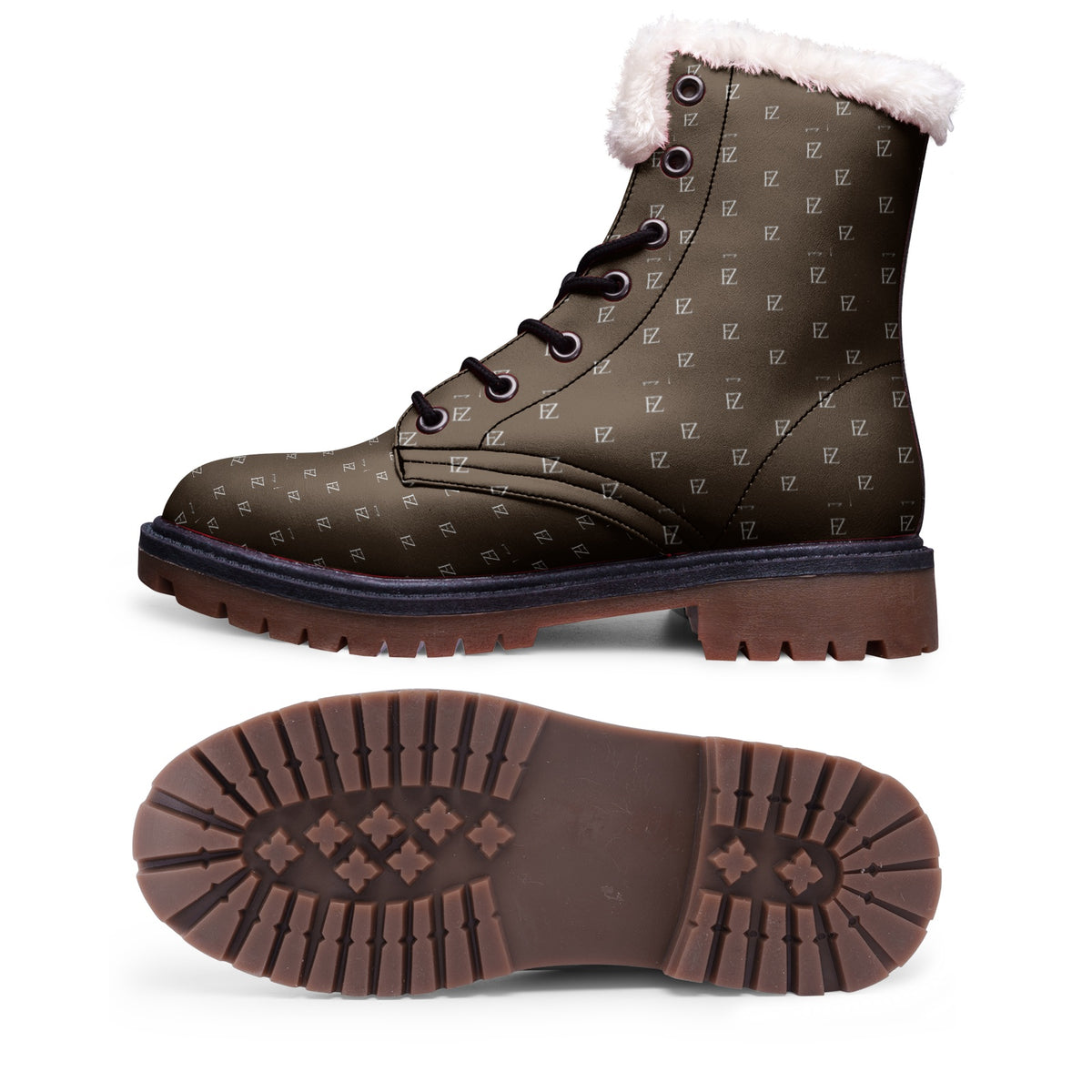 FZ Unisex Lace Up Winter Comfort Chukka Boots