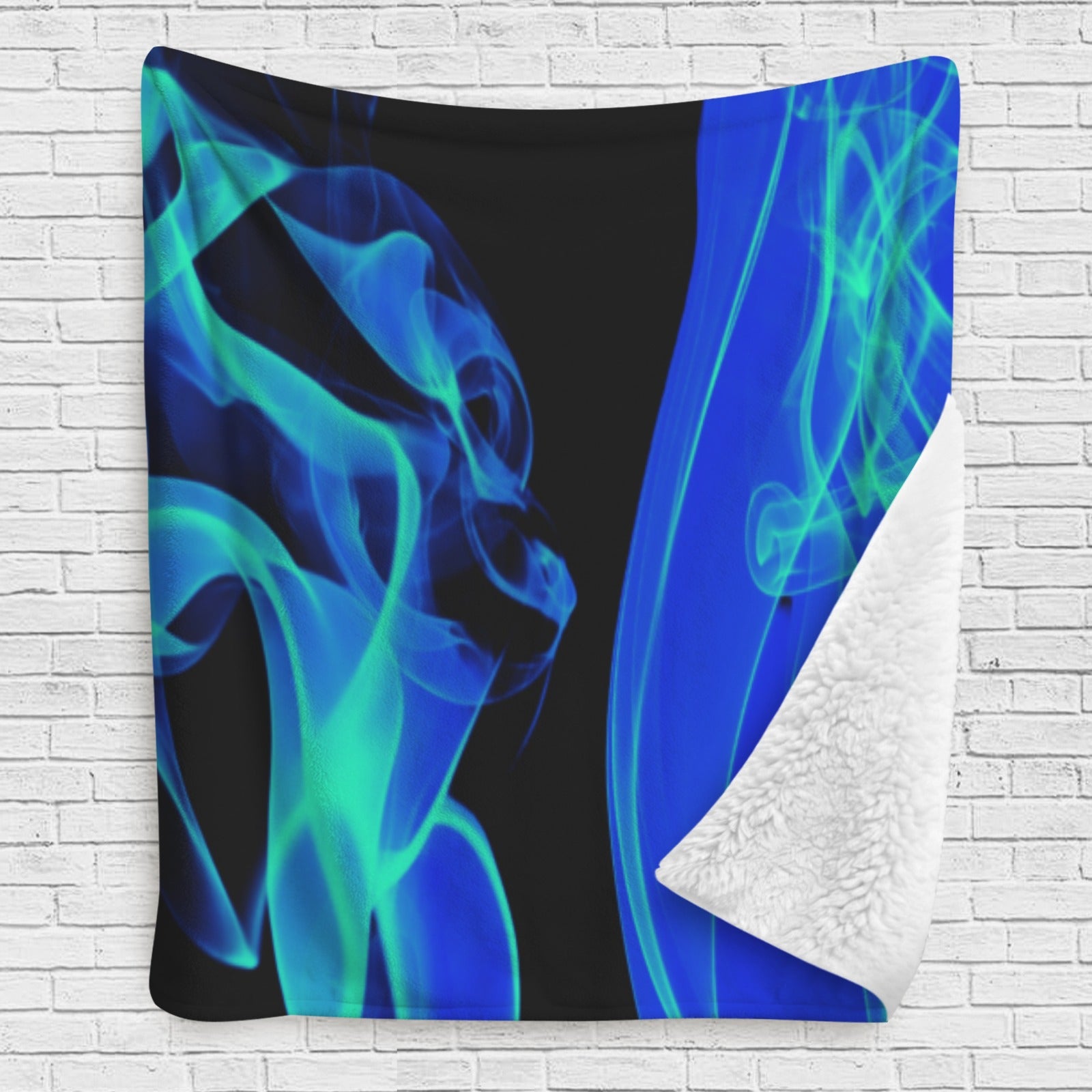 FZ Smoke Style Sherpa Fleece Blanket
