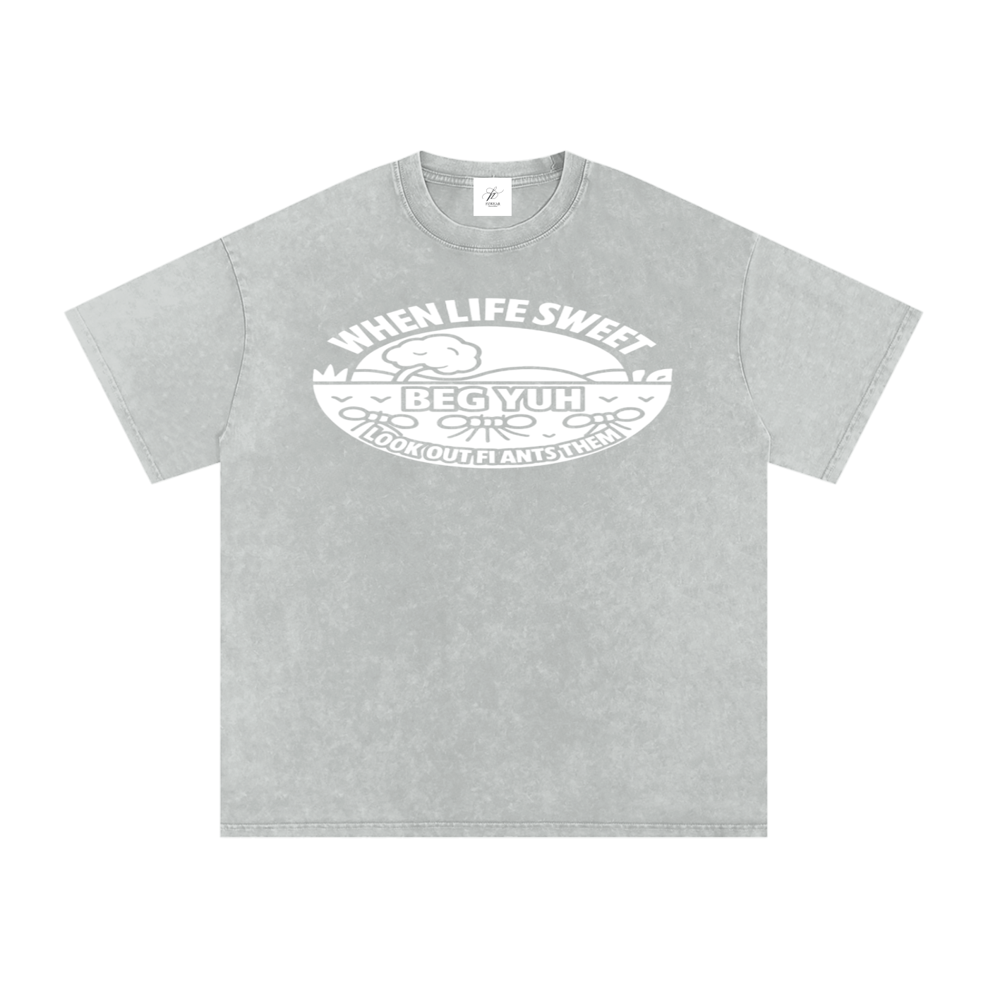 FZ Unisex Acid Wash Oversize Tee