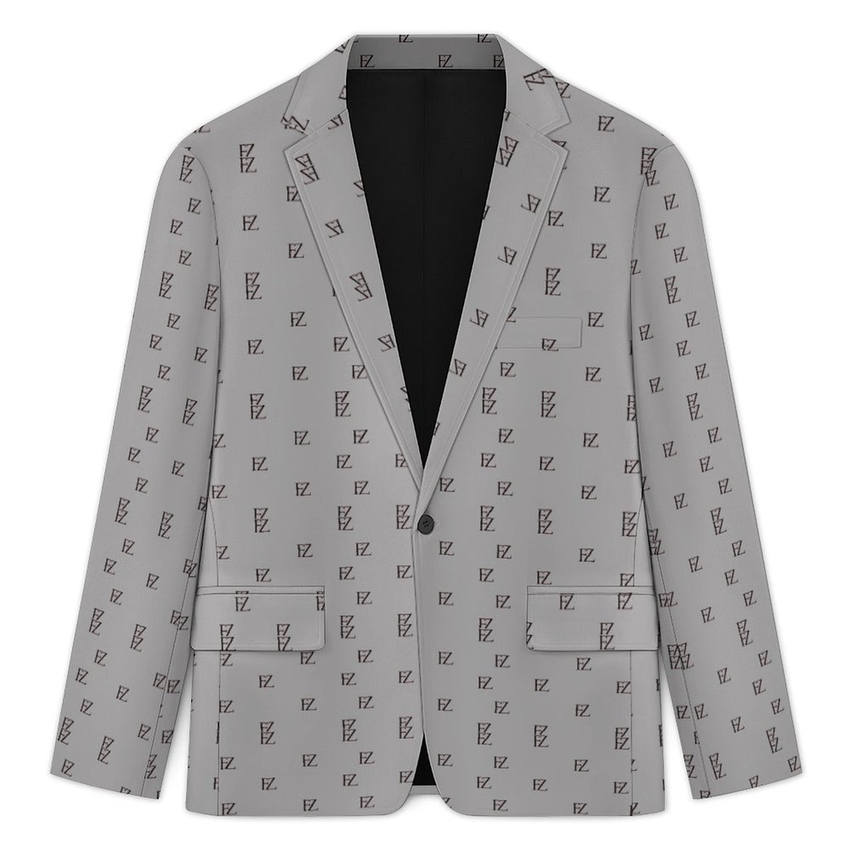 Custom Men's Long Sleeve Single Button Suit Blazer Coat
