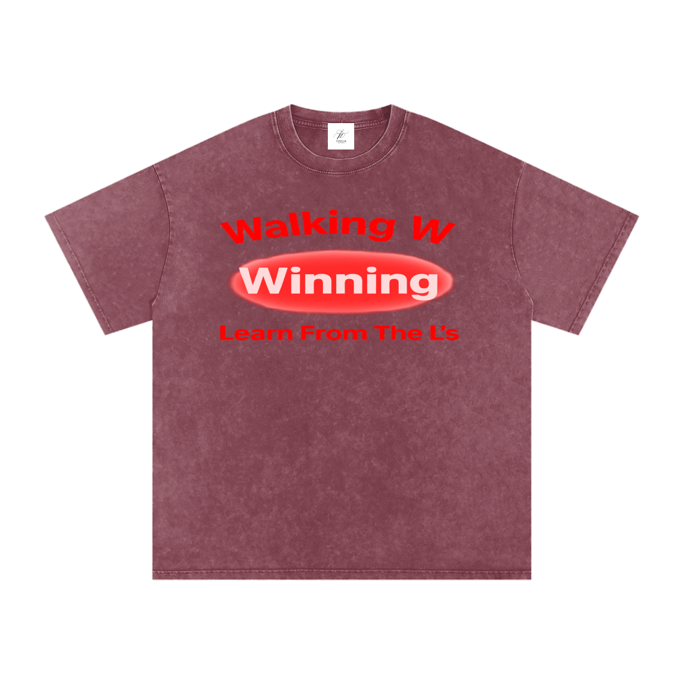 FZ Unisex Acid Wash Winning Oversize Tee
