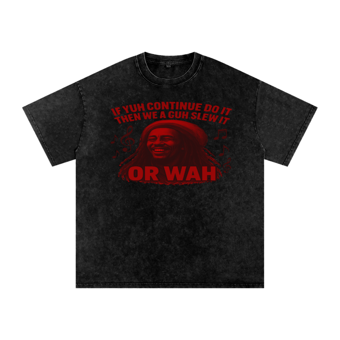 FZ Unisex "Or Wah" Acid Wash Oversize Tee
