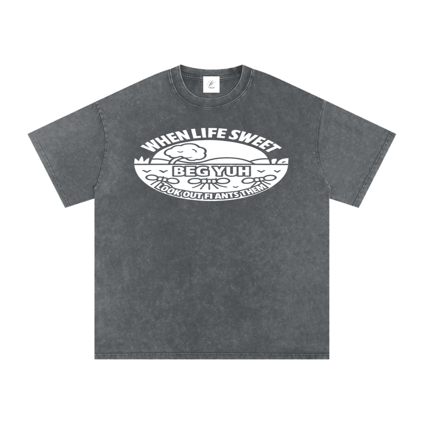 FZ Unisex Acid Wash Oversize Tee