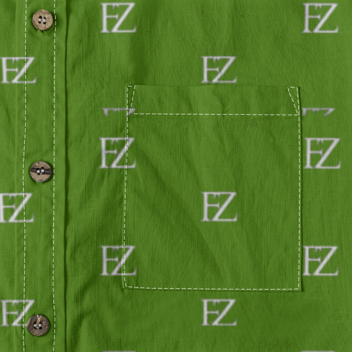 FZ Men's Casual Lapel Long Sleeve Cotton Dress Shirt