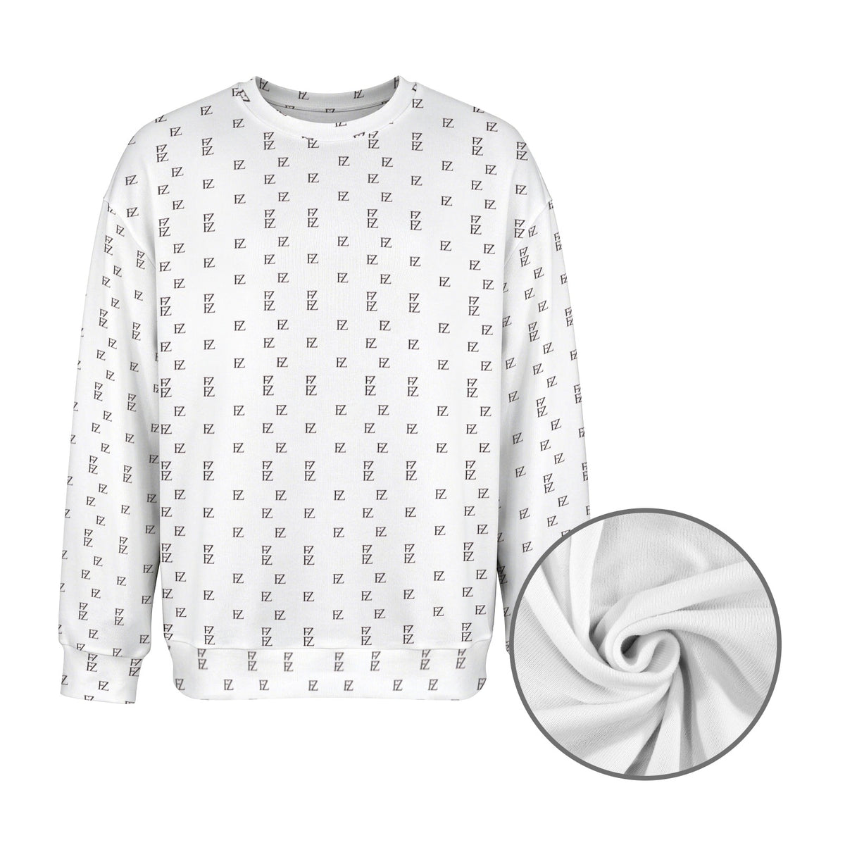 FZ Men's Original Monogram Crewneck Sweater Pullover
