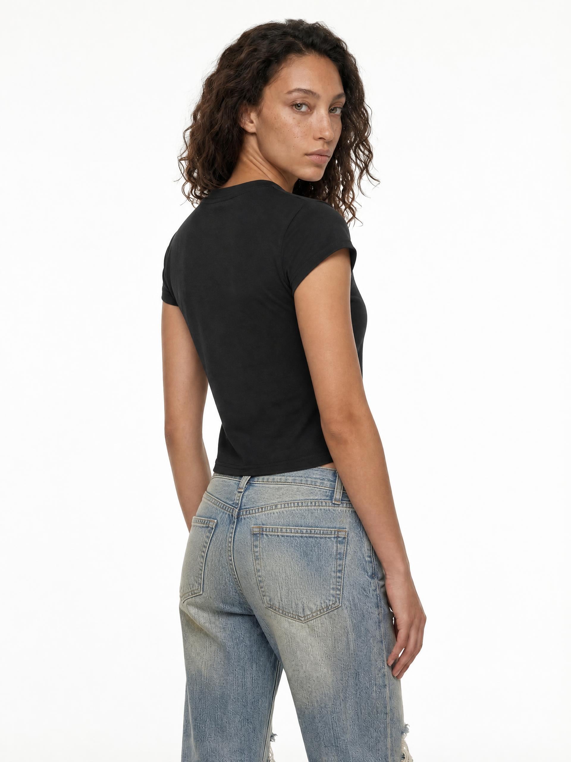 FZ Women's Slim-Fit Cropped Tee