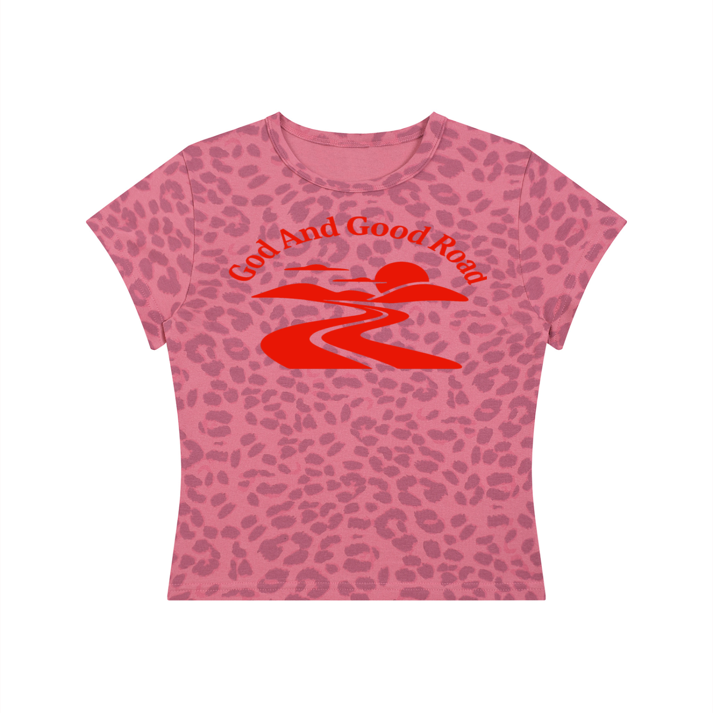 FZ Women’s Leopard Print Good Road Crop Tee