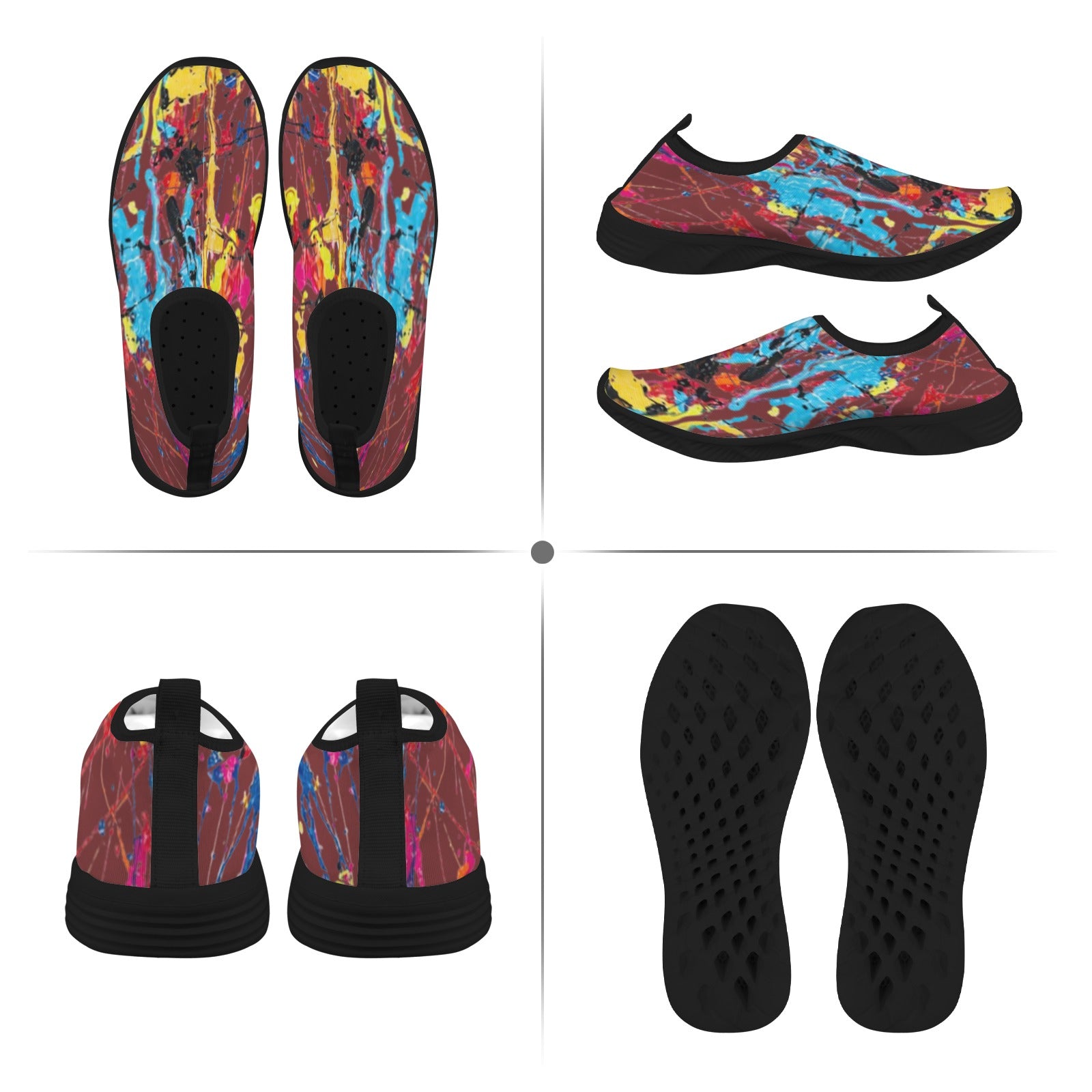 FZ Women's Painted Slip-On Shoes