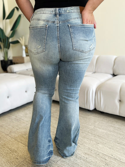FZ Women's Full Size High Waist Flare Denim Pants - FZwear