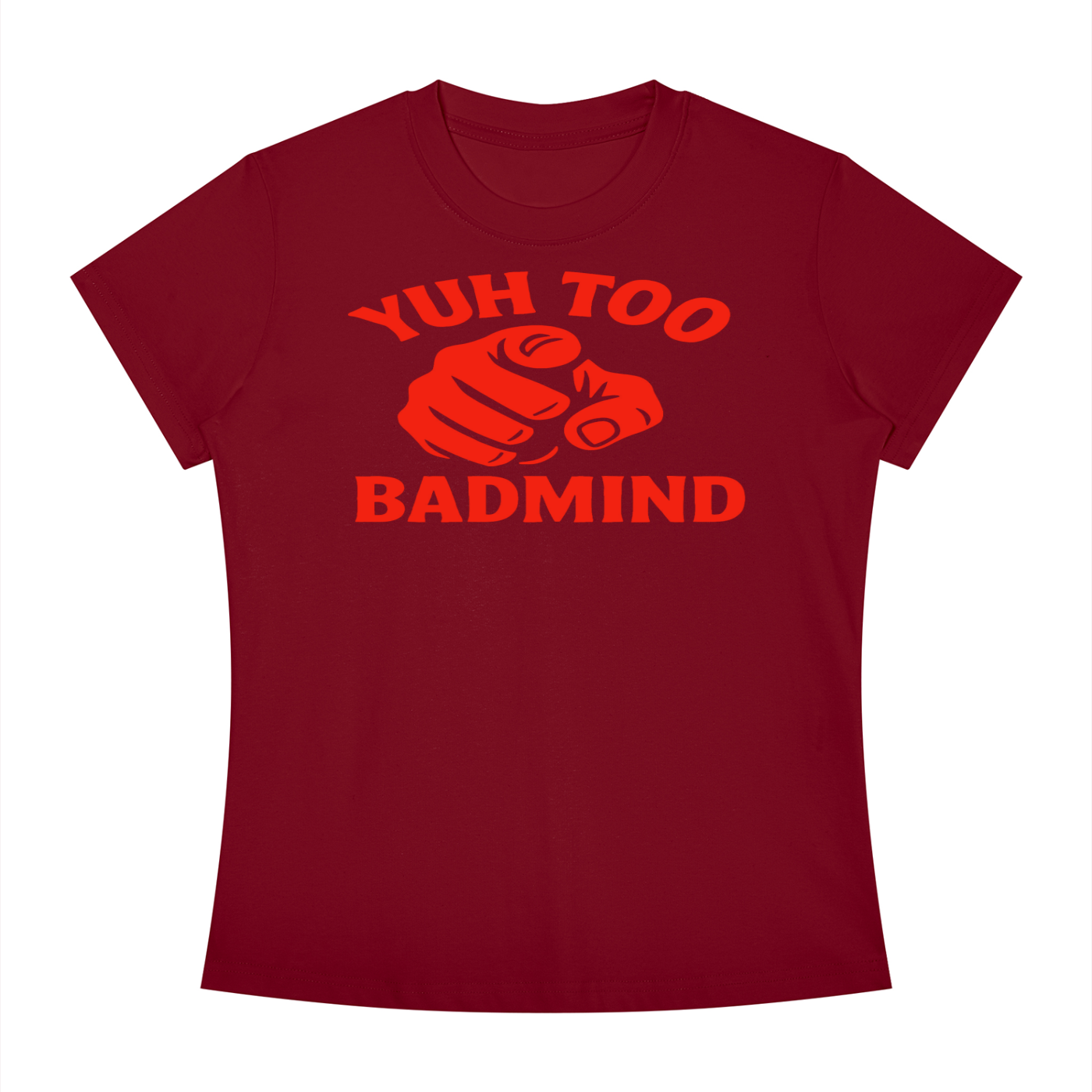 FZ Women's Slim Fit Badmind Crewneck Tee