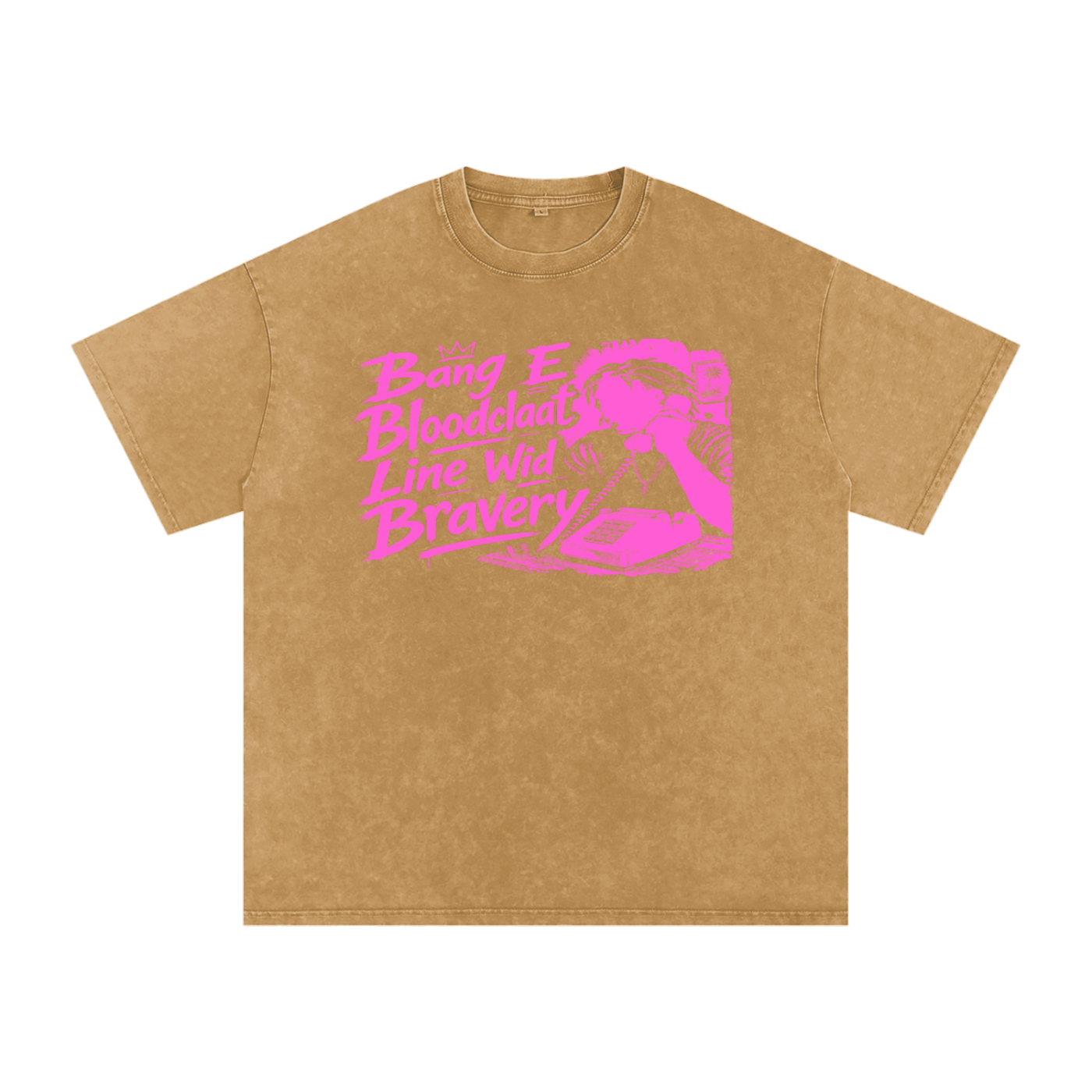 FZ Unisex Snow Washed Oversized Banga Cotton Tee