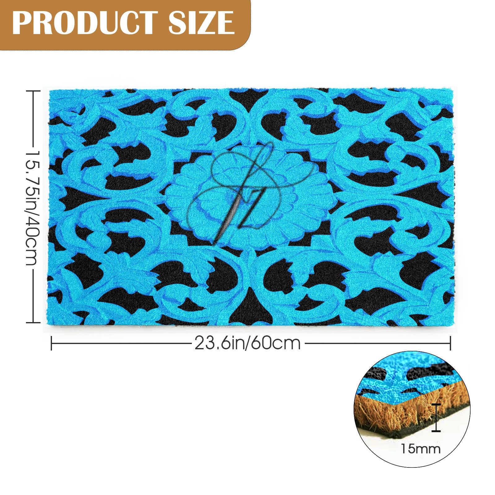 FZ Maze 2 Natural Coir Doormat