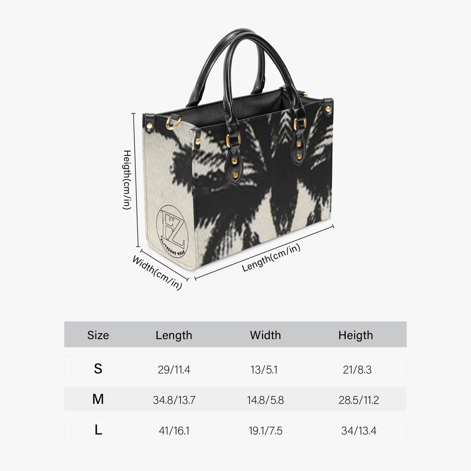 FZ Concise Type Women's Tote Bag JetPrint