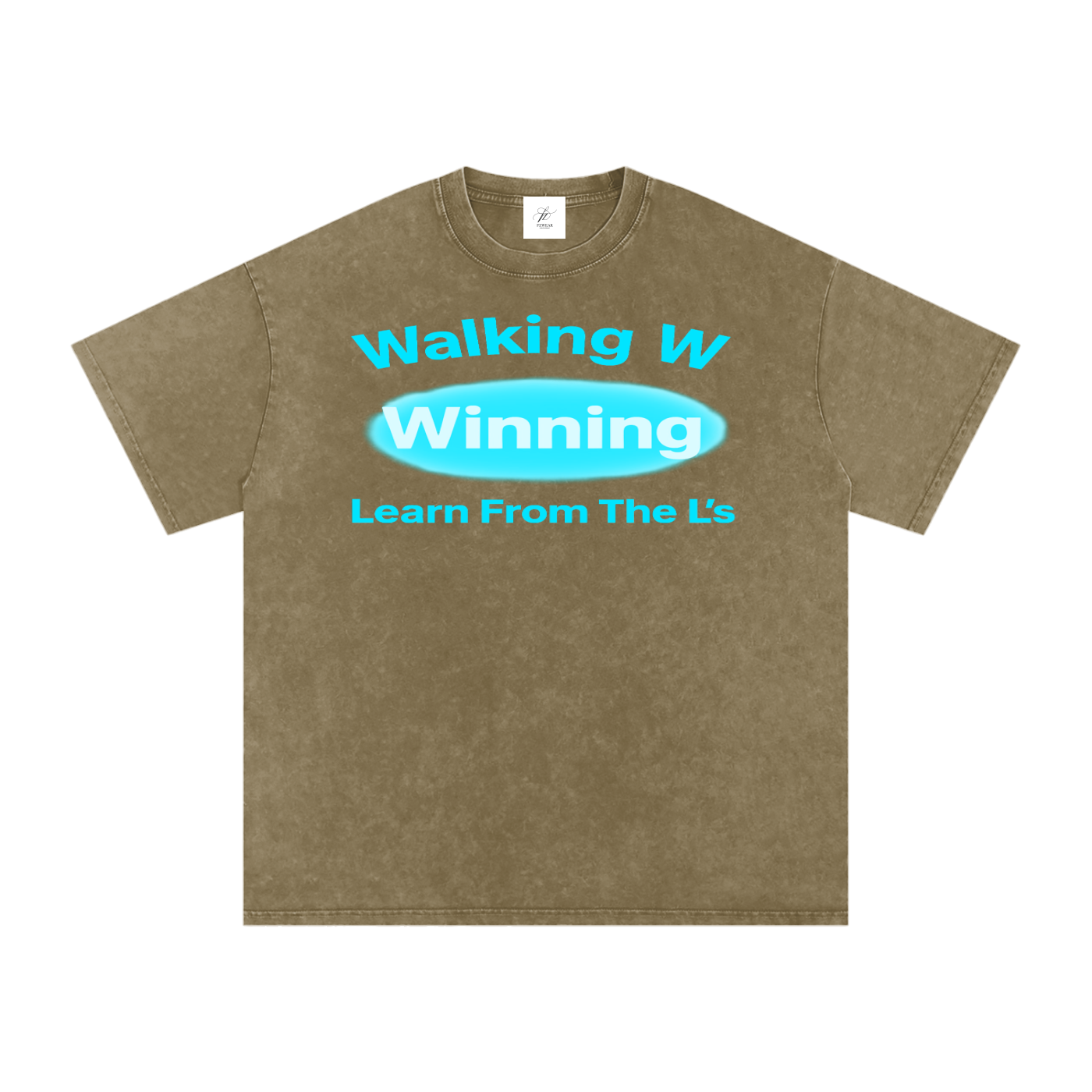 FZ Unisex Acid Wash Winning Oversize Tee