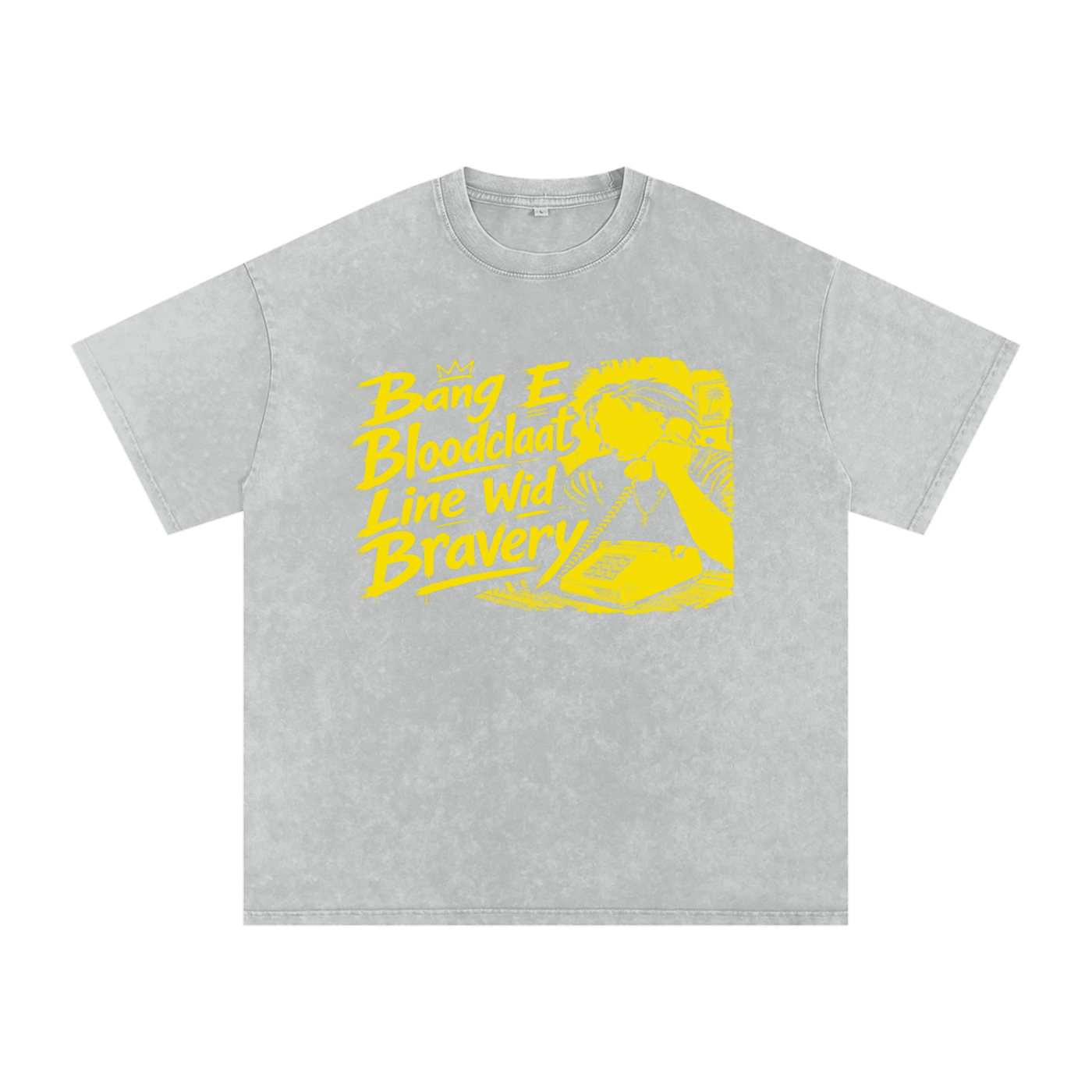 FZ Unisex Snow Washed Oversized Banga Cotton Tee
