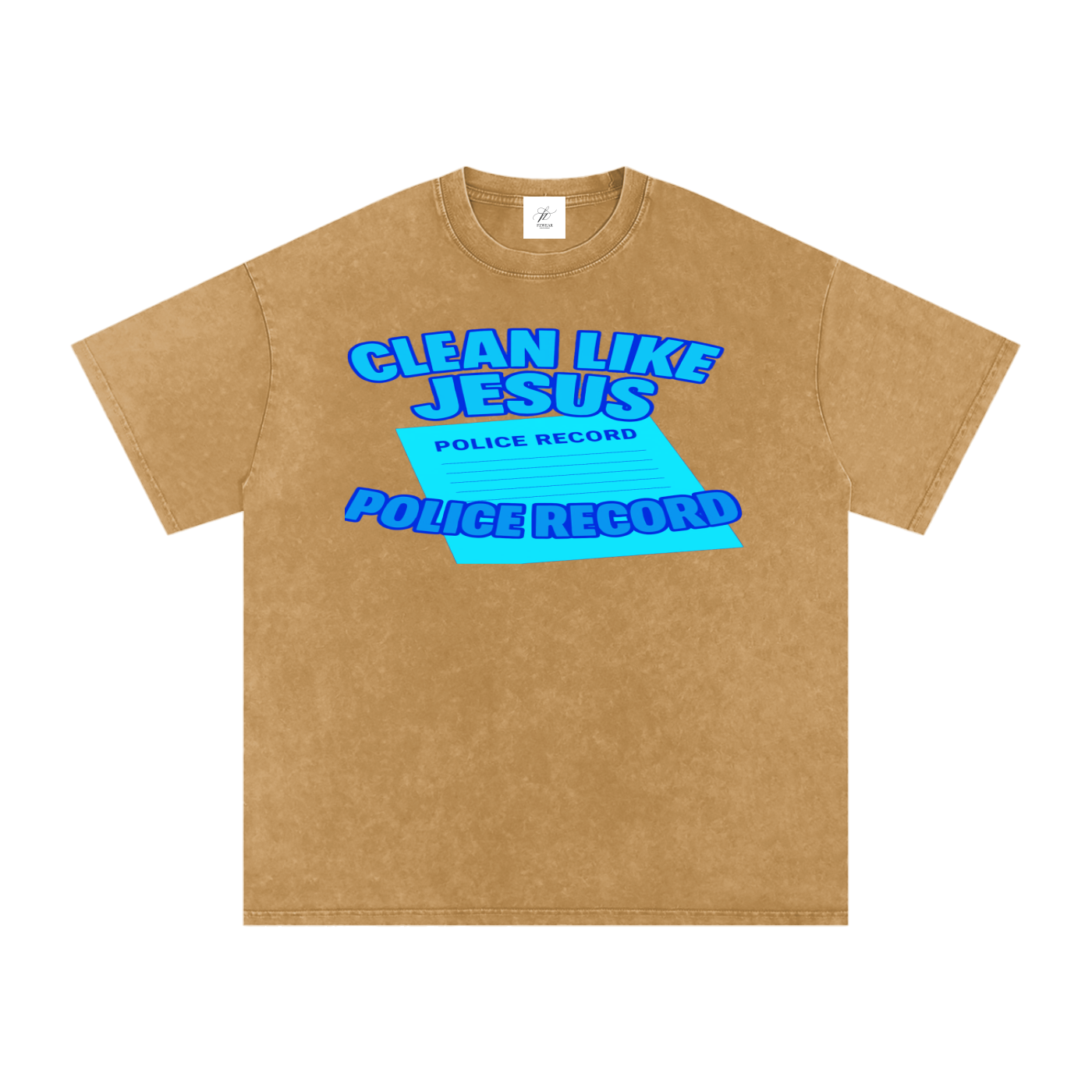 FZ Unisex Acid Wash Oversize Tee