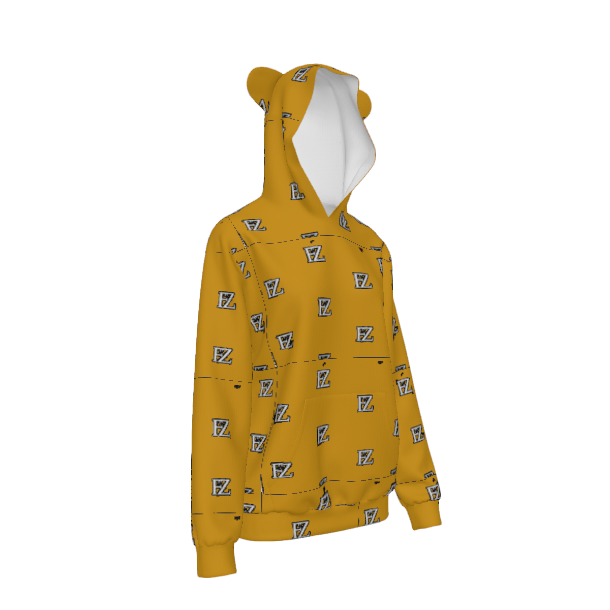 Custom Women's Adult cat ear hooded sweatshirt