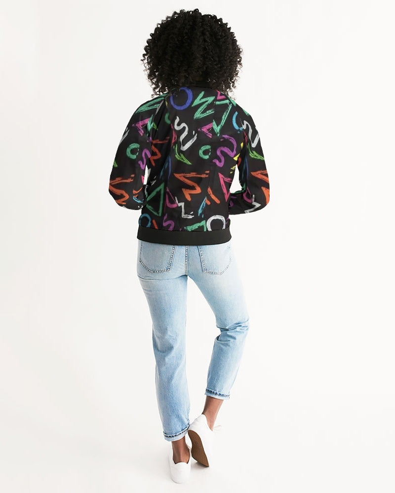 FZ AFRICAN ALPHA PRINT Women's Bomber Jacket - FZwear
