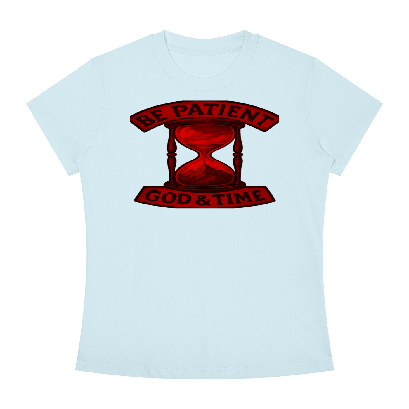 FZ Women's Slim Fit God & Time Crewneck Tee