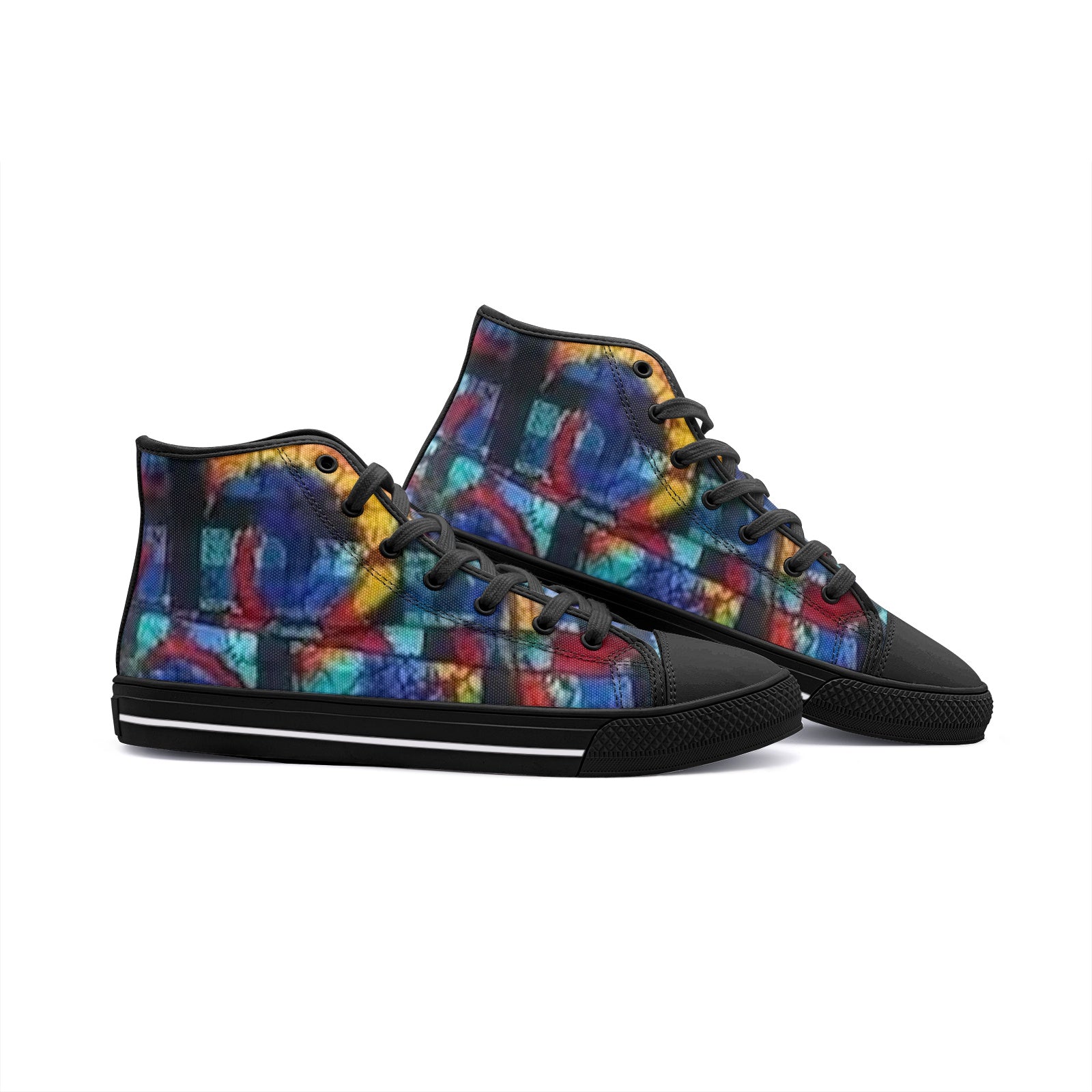 FZ African Print Unisex High Top Canvas Shoes - FZwear