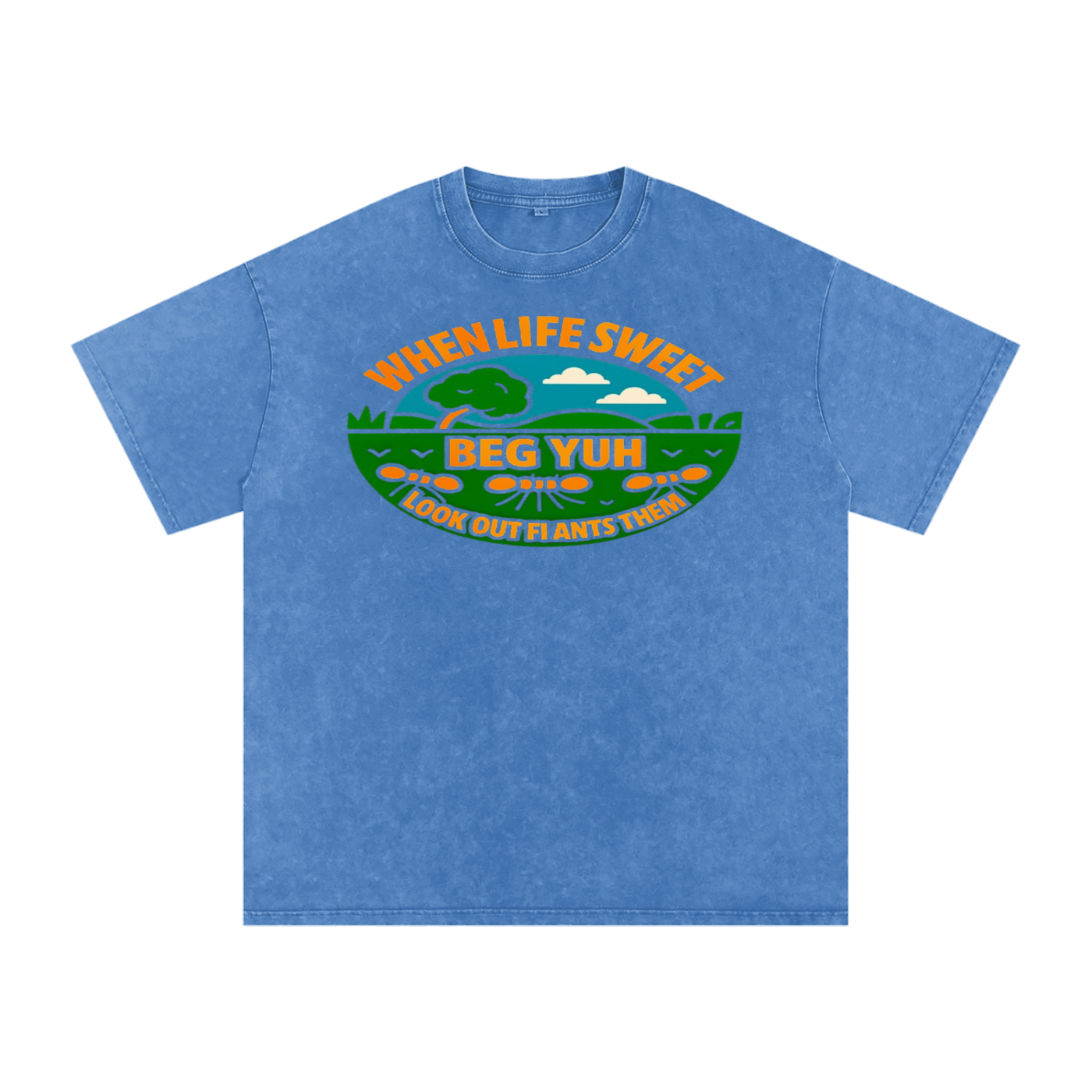FZ Unisex Acid Wash Oversize Tee