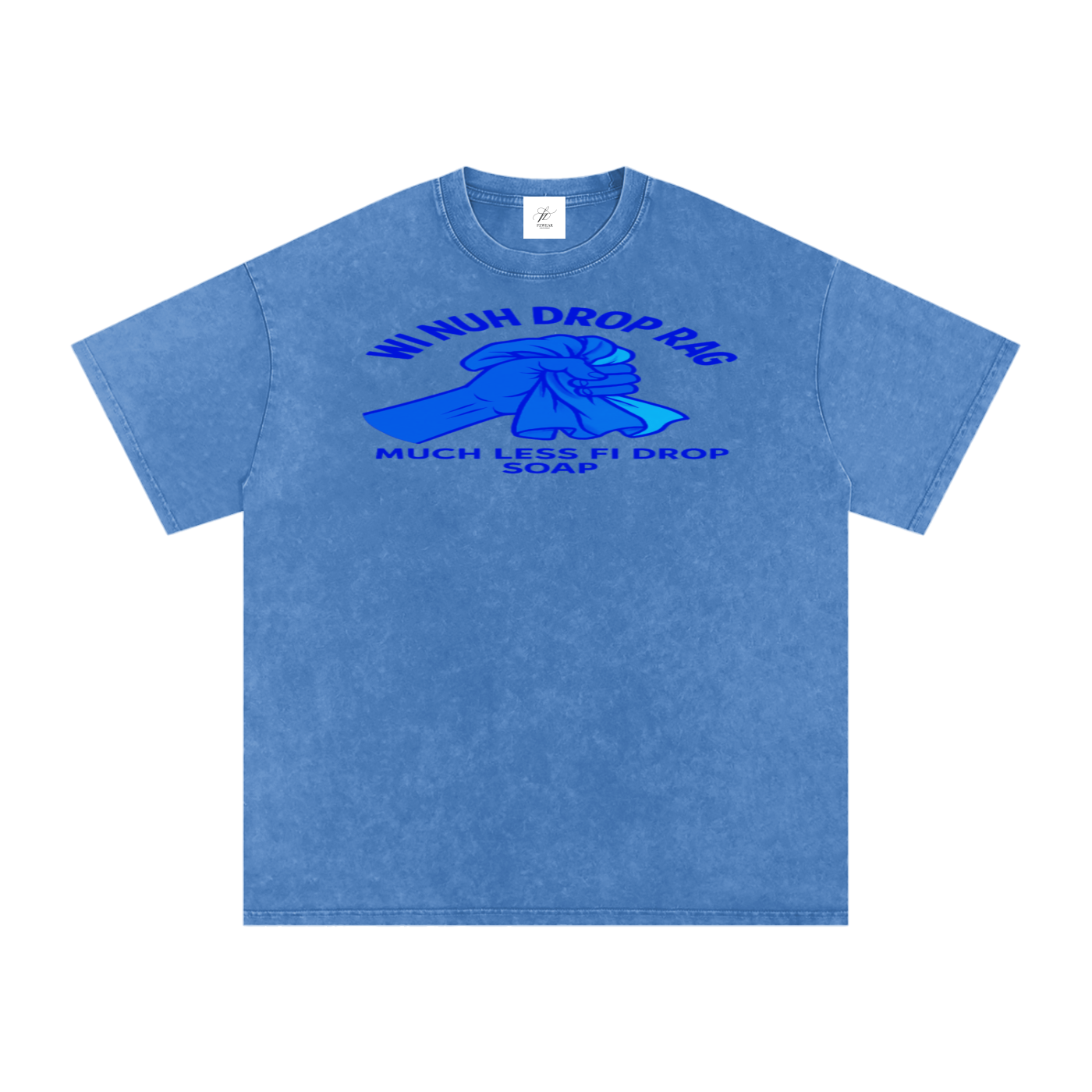 FZ Unisex Acid Wash Rag Oversize Tee