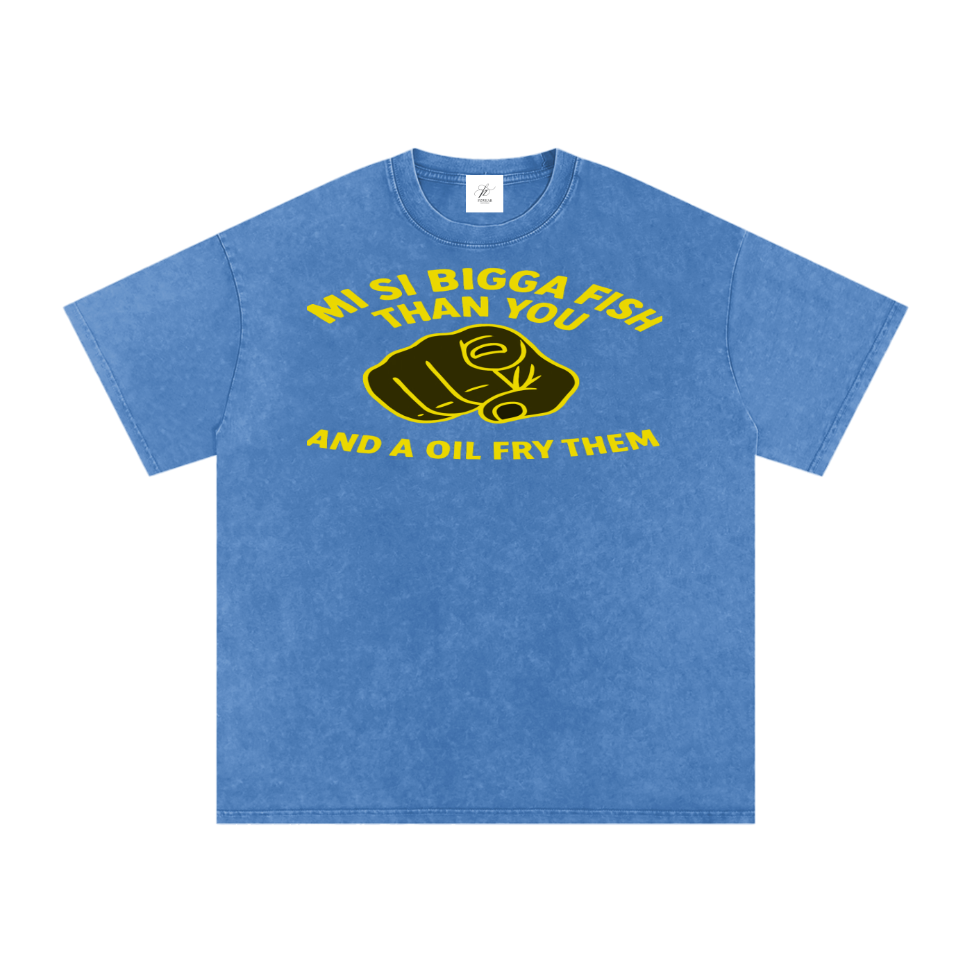 FZ Unisex Acid Wash Fry Oversize Tee