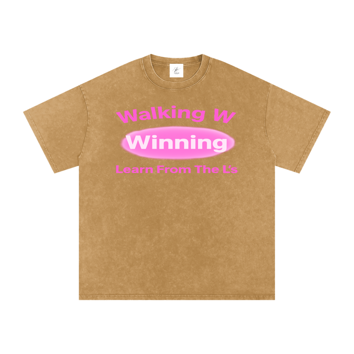 FZ Unisex Acid Wash Winning Oversize Tee
