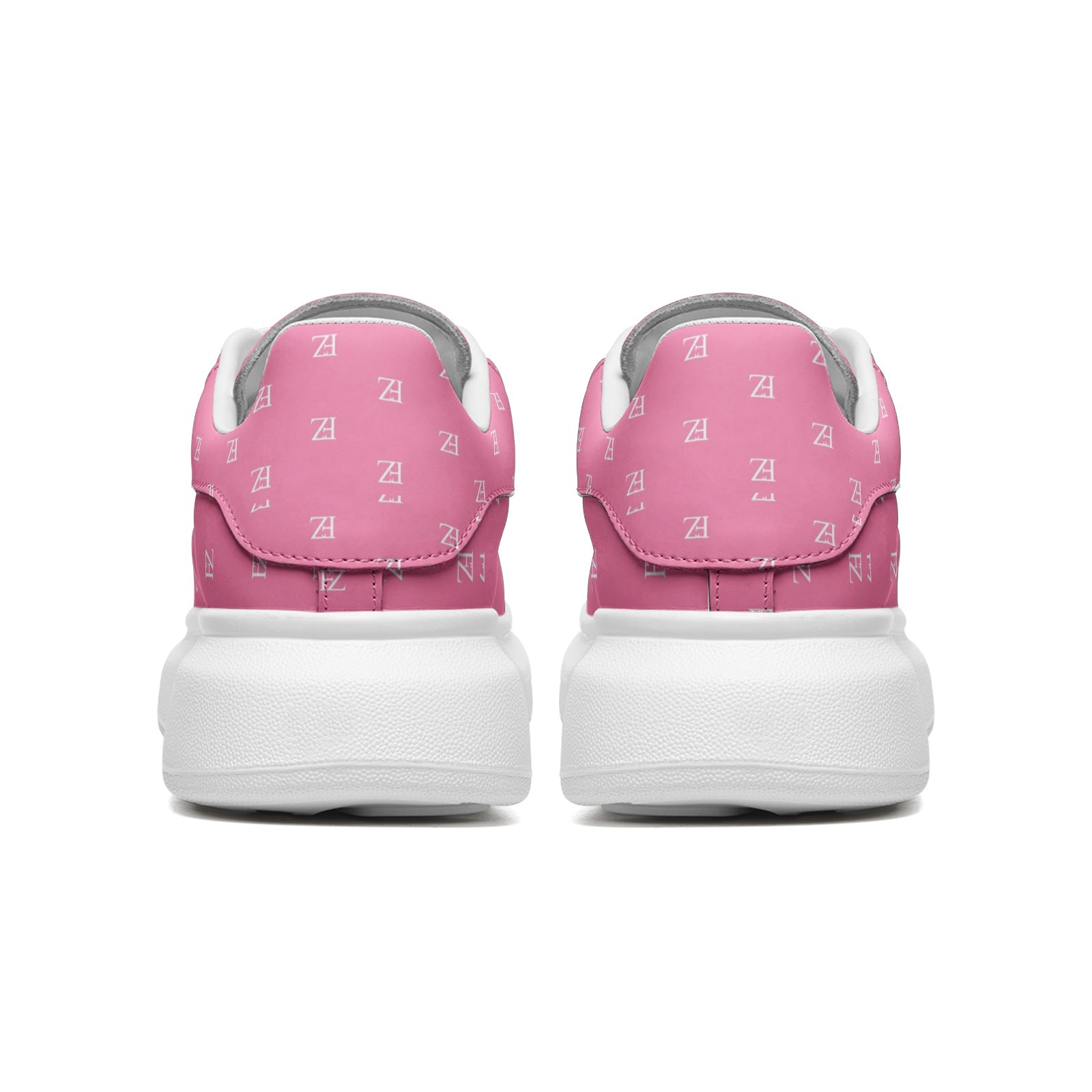 FZ Unisex Non Slip Lace Up Faux Leather Sneakers