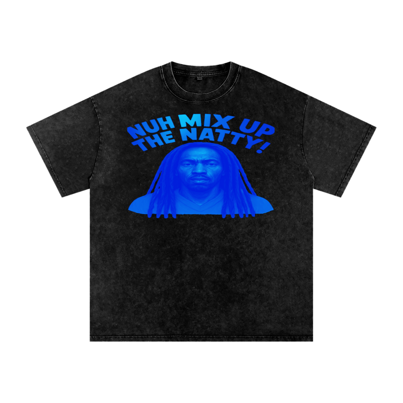 FZ Unisex Acid Wash Rasta Oversize Tee